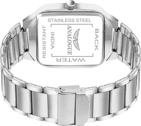 ANALOGUE Elegant Square Series Men's Watch 921-GREY-SILVER - Image 8