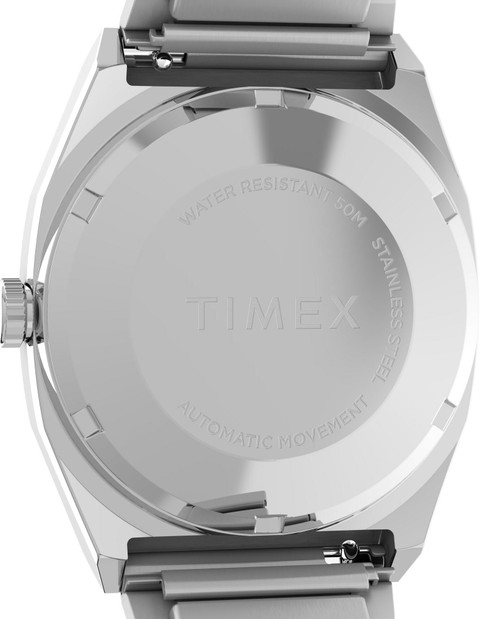TIMEX TW2W70800IK Rectangle 21mm Silver Dial Analog Watch - For