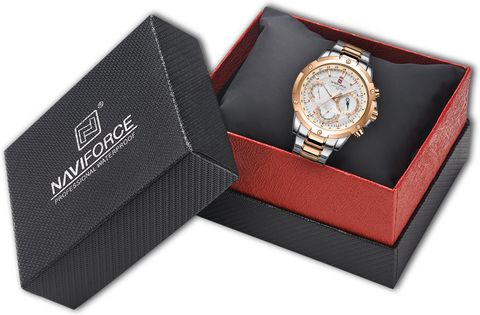 NAVIFORCE 9196 Trendy City Boy Chronograph dial design watch