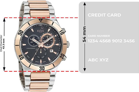 XYLYS Xylys SwiSS Chronograph Black Dial Silver & Rose Gold SS