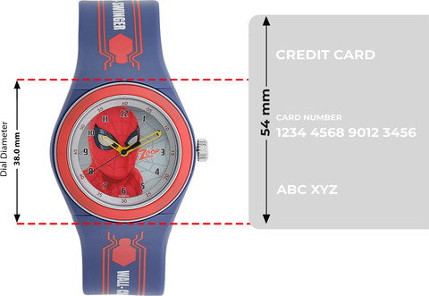 Zoop byTitan Zoop Marvel Spiderman Green Dial Blue PlasticStrap