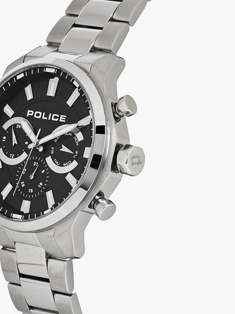 Police PLPEWJK2204201 Police Multifunction Black Dial Brown