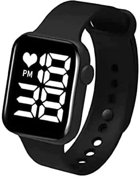 MKHUB C-95 Pink Silicone Digital Watch for Girls - Image 5