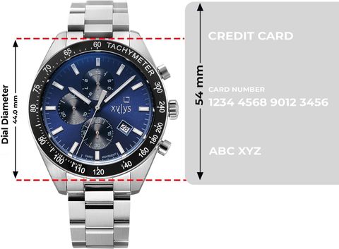 XYLYS Xylys SwiSS Chronograph Blue Dial Silver SS Strap Analog