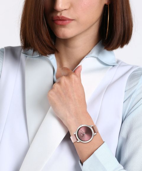 Fastrack Fastrack Stunners Purple Dial Purple LeatherStrap Analog