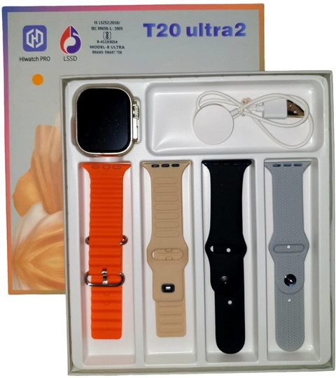 Suthar's T20 Ultra2 Smart Watch with Bands, Touchscreen, BT