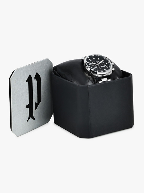 Police PLPEWJK2204201 Police Multifunction Black Dial Brown