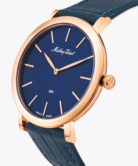 Mathey-Tissot Swiss Made Blue Dial Classic Analog Watch For Men
