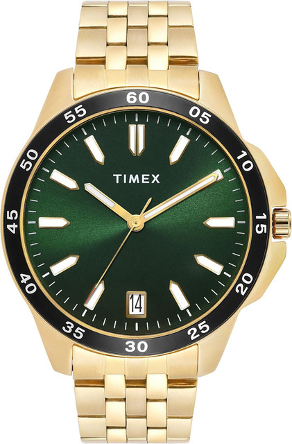 ♢timx♢ TIMEX Date Function, Green Dial Analog Watch - For Men - Buy