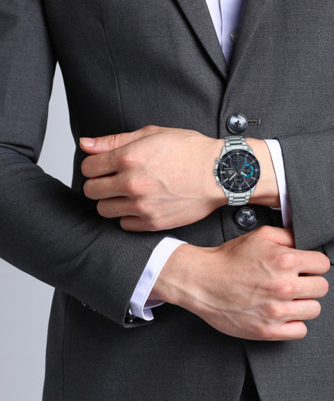CASIO EQS-940DB-1BVUDF Edifice Black Dial Silver Stainless Steel