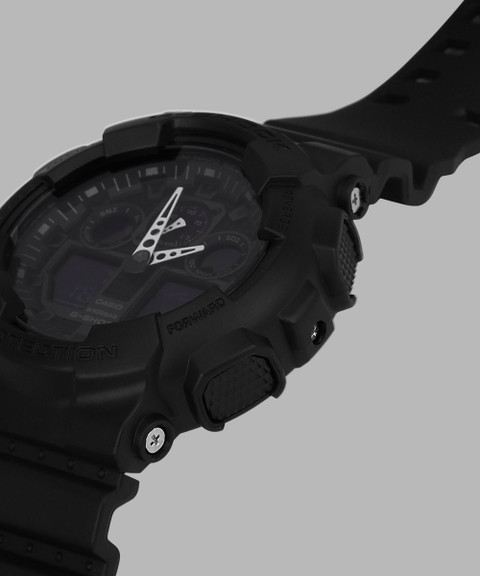 CASIO GA-100-1A1DR G-SHOCK GA-100-1A1HDR Black Dial Resin Strap