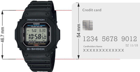 CASIO G-5600UE-1DR G-Shock G-5600UE-1DR Dial Black Resin Strap