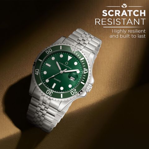 Carlington Meridian CT 4030 Steel Green Analog Watch - Image 7