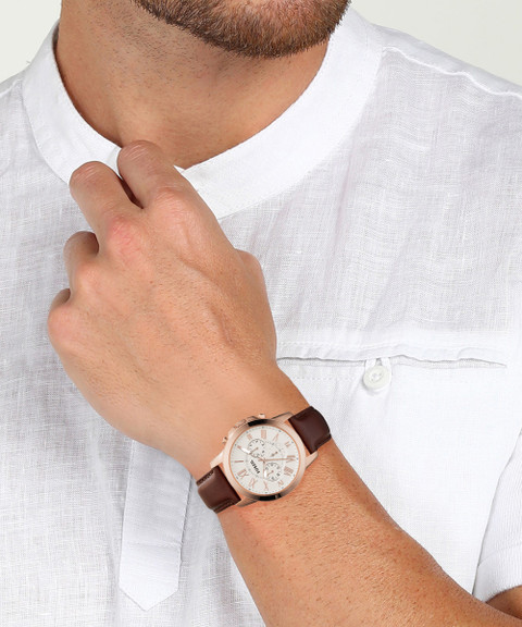 Analog Watch Fossil Watch Fs4991 Price Fossil Men's Fossil Watch Fs4991 Price Fossil FS4991 Grant Analog Brown  Leather Men's Watch