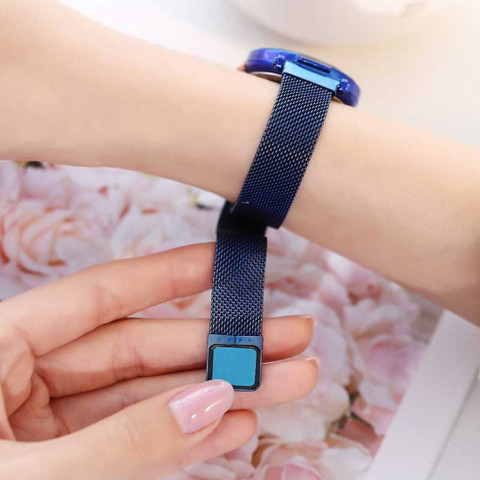 Styledose Magnet Mesh Watch Blue color Magnetic stylish belt latest 2023  Wristwatch for girls or women Analog Watch For Girls