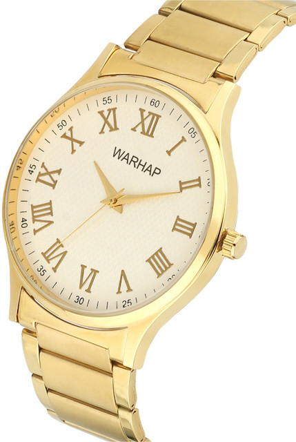 WARHAP Gold Chain Quartz machine Party Roman series Analog Watch