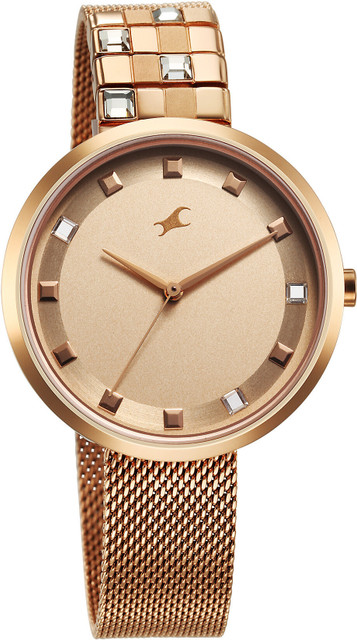 Analog Watch Fastrack Watch Golden Colour Fastrack Gold Colour