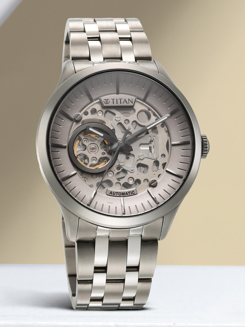Titan Metal Mechanicals Titanium Mechanical Analog Watch For Men