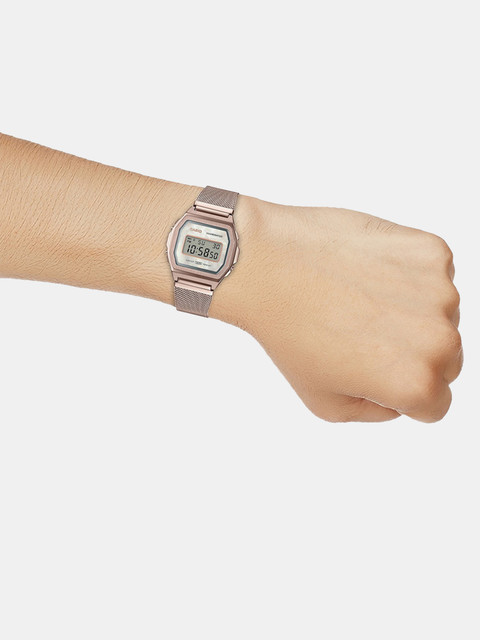 CASIO A1000MCG-9EF Vintage Rose Gold Dial Rose Gold Stainless