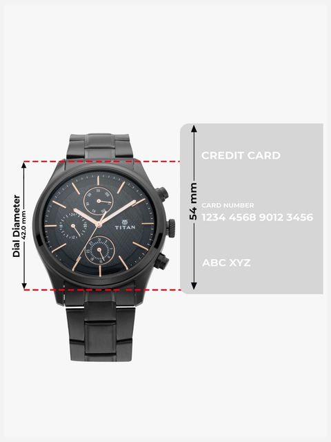 Titan Workwear Multifunction Black Dial Analog Watch for Men - Image 8