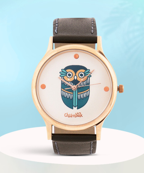 Teal By Chumbak Classic Boho Owl Analog Watch For Women