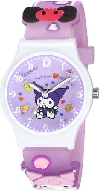 CERO Kuromi Analog Round Cute Cartoon Candy Color Unbreakable