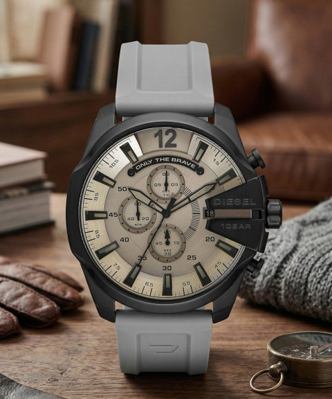 DIESEL Quartz Mega Chief Analog Watch - For Men - Buy DIESEL 