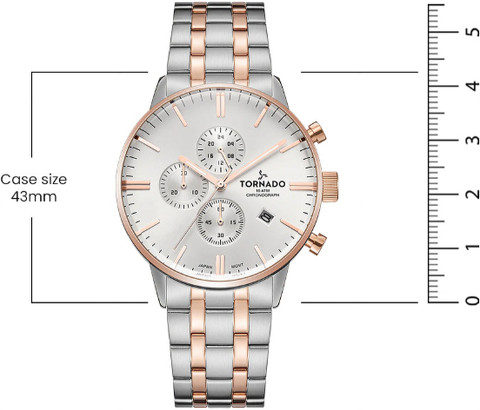 Tornado T6102-KBKSK Tornado Chronograph Analog Watch - For Men