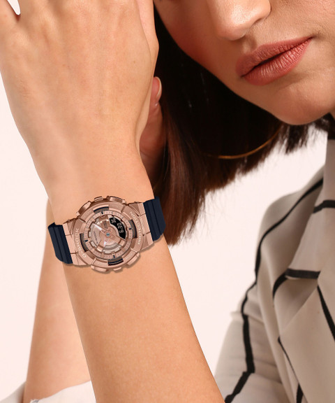 CASIO GM-S110PG-1ADR G-SHOCK Rose Gold Dial Resin Strap Analog