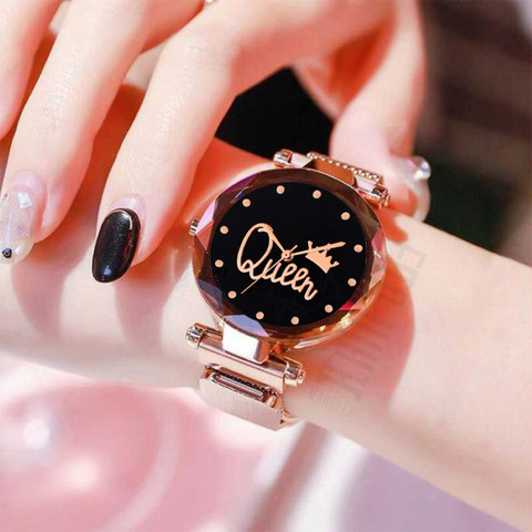 Marclex Rose gold Queen Magnet girls watches for women watches stylish  branded new fashion latest design 2022 Analog Watch For Women