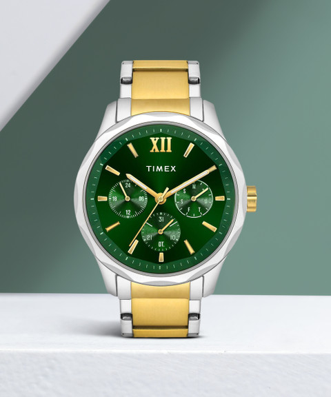 TIMEX Trendline Round 44mm Green Dial Analog Watch - For Men