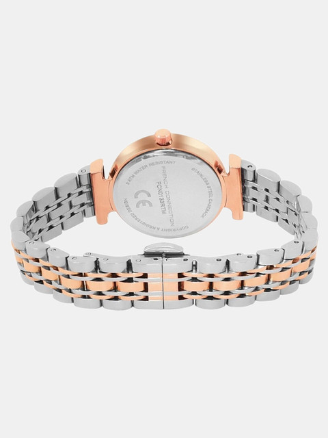 French Connection ALUNARA ALUNARA Rhinestone Silver Sunray Dial