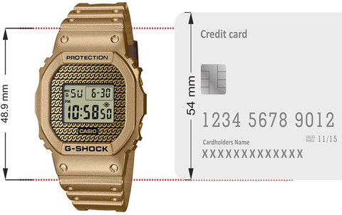 CASIO DWE-5600HG-1DR G-Shock Dial Gold Resin Strap Digital Watch