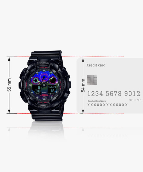 CASIO GA-100RGB-1ADR G-Shock Analog-Digital Watch For Men Buy