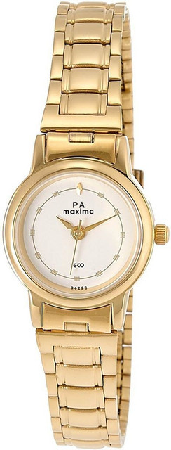 Wrist Watches Maxima Watch Golden MAXIMA Gold Analog Watch For