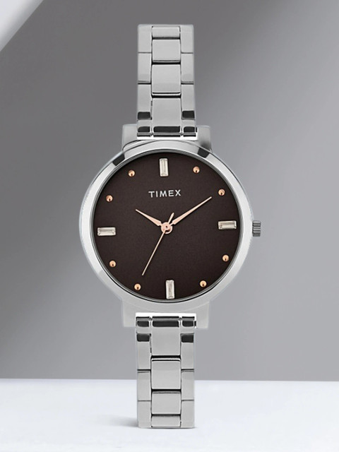 TIMEX Grey Dial Stainless Steel Analog Watch For Women Buy