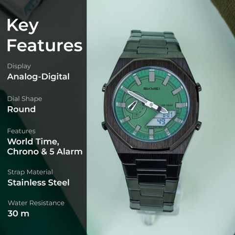 SKMEI SKMEI Men Watch Dual-Display Electronic Watch Fashion Analog