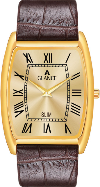 Aglance AGLANCE 1044 SLIM AND LIGHT WEIGHT GOLD PLATED WATCH Slim