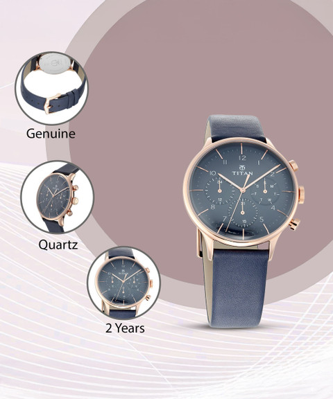 Titan NQ90102WL02 Titan On Trend Multifunction Midnight Blue Dial