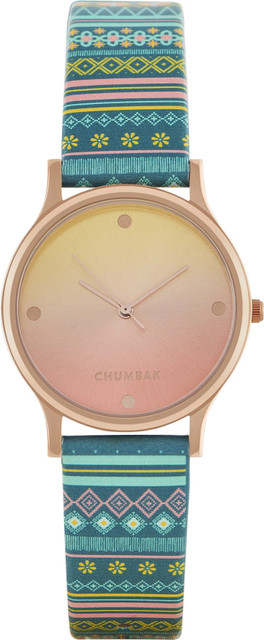 Teal By Chumbak Ombre Aztec Analog Watch For Women