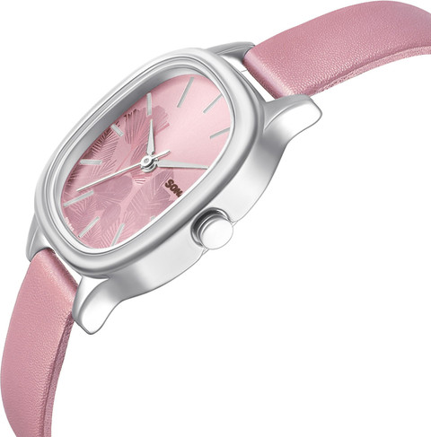 SONATA Lin Sonata Linnea Pink Dial Pink Leather Strap Analog Watch