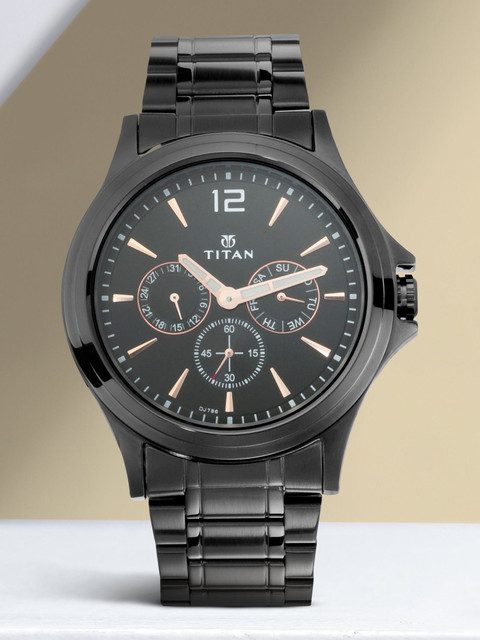 Titan NQ1698NM01 Neo All Black Analog Watch For Men