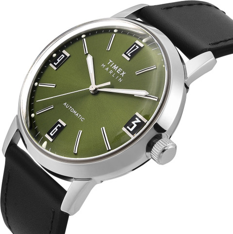 TIMEX TWEG26700 TIMEX MARLIN Green Round Dial Mechanical Automatic Men's  Watch TWEG26700 Analog Watch For Men - Main Image