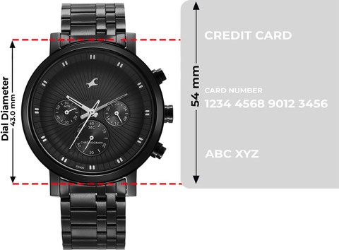 Fastrack Fastrack Chrono Fastrack Kronos Chronograph Black Dial