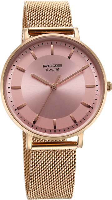 Rose Gold Dial Sonata Digital Watches For Womens Buy Sonata Sf