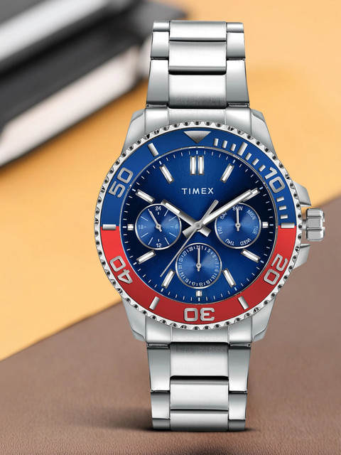 TIMEX Multi Function Blue Dial Analog Watch For Men