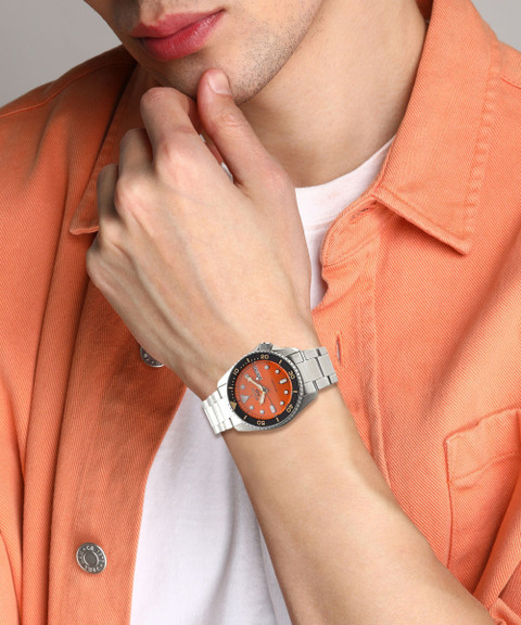 Seiko Seiko Sports SKX Midi Orange SRPK35K1 Analog Watch For