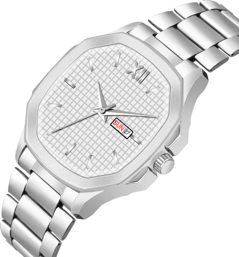 frozil Stylish Analog Silver Classic Watches For Men With Day Date Function  Analog Watch For Men