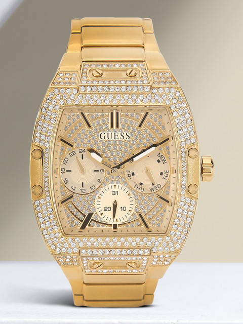 GUESS Multi-function Champagne Dial Analog Watch For Men Buy