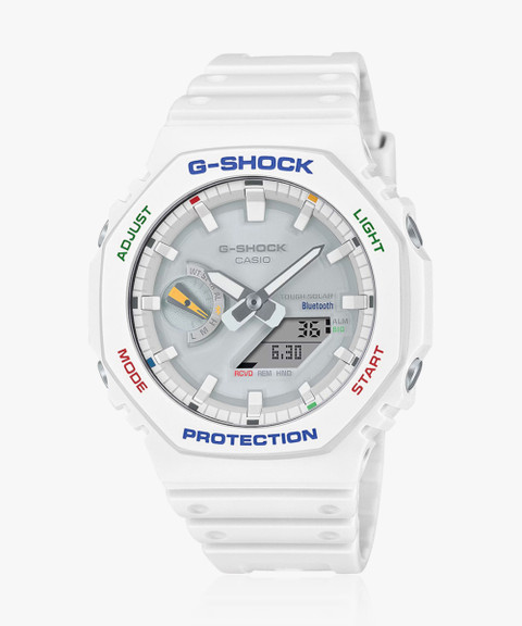 CASIO GA-B2100FC-7ADR G-Shock Multi-Coloured Dial White Resin Strap  Analog-Digital Watch For Men